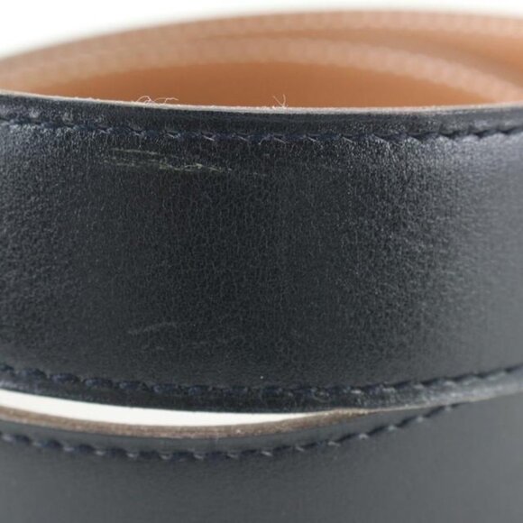 Hermès 32mm Martelee Reversible H Logo Belt Hammered Buckle 85h629s